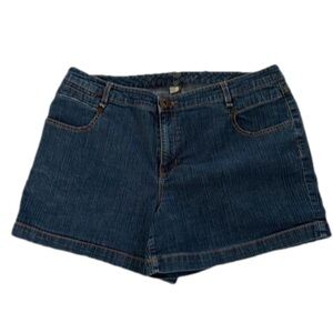 Denim Shorts, Size 18, Blue Denim
